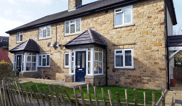 Front Exterior Of Pawson Cottage Homes